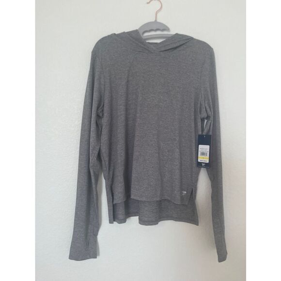 Reebok Circuit LS Hoodie Long Sleeve Slim Fit Heather NEW - Picture 1 of 5